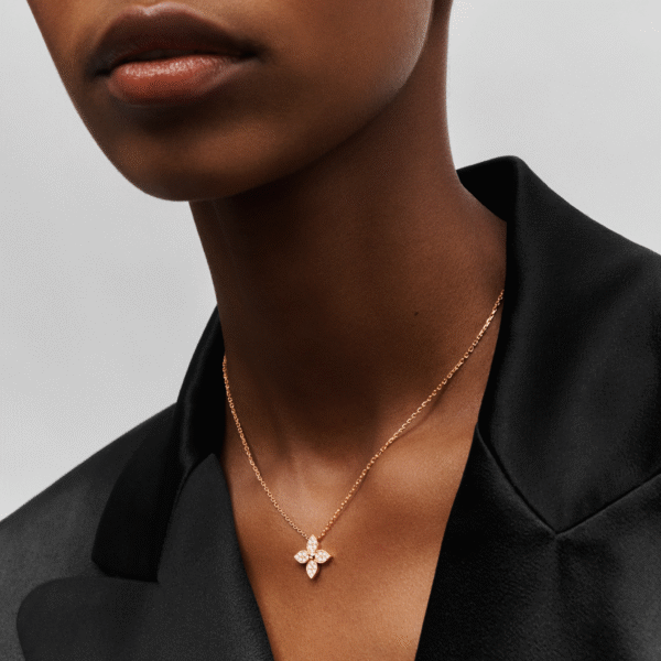 B70D771D-D3FE-F4FE-42BE-EE2AAC1AFEBB.png Star Blossom Pendant, Pink Gold And Diamonds