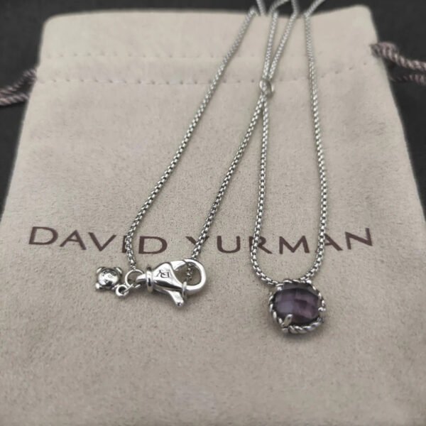 Petite Chatelaine&reg; Necklace Sterling Silver with Amethyst, 10mm