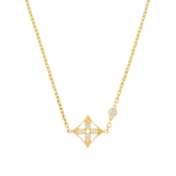 B8A07300-A459-C548-A5FE-37E4E299C74B.png Idylle Blossom Pendant, Yellow Gold And Diamonds