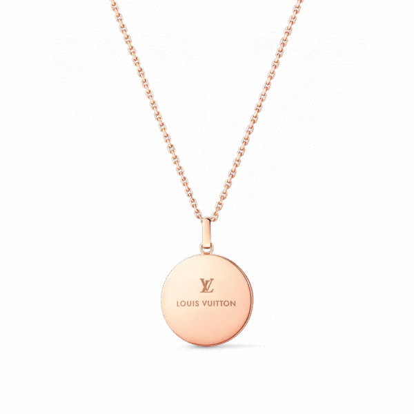 Color Blossom XL Medallion, Pink Gold, Malachite and Diamond