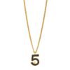 Metal Resin Chain CC No.5 Necklace Gold Blue