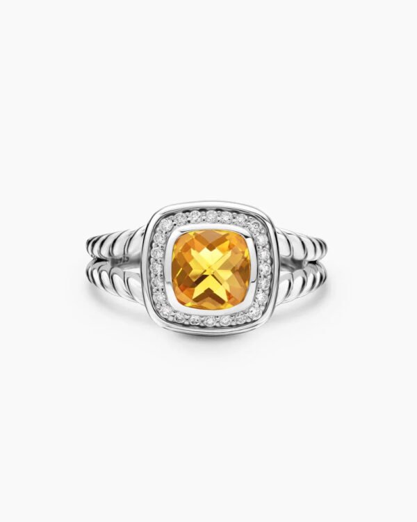 BB149F6E-2E74-C158-B18D-389B0547FFDD.jpg Petite Albion® Ring Sterling Silver with Citrine and Diamonds - 6