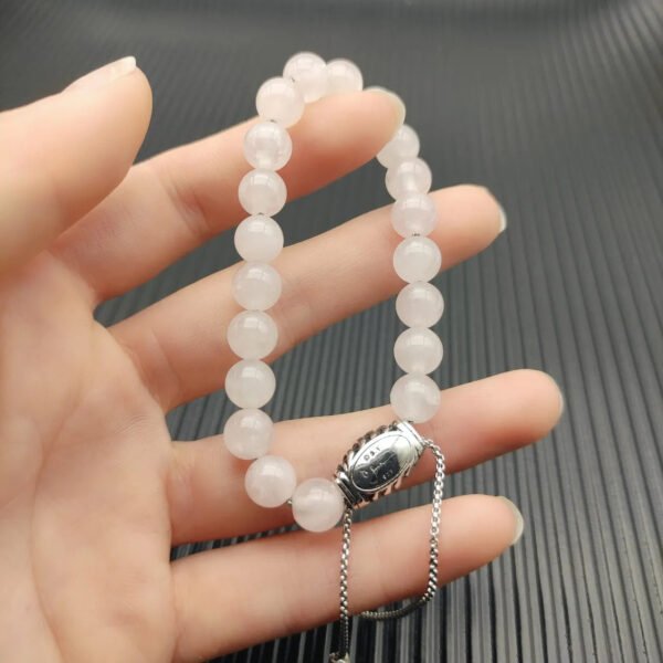 8MM Stretch Rock Crystal Bracelet