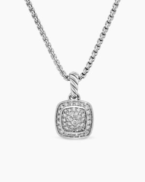 Albion&reg; Pendant in Sterling Silver with Pave Diamonds,18mm