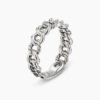 Belmont&reg; Curb Link Band Ring Sterling Silver, 5mm