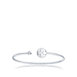 BD96C7AD-2D79-DAAB-47D7-04B6B3BC6082.png Idylle Blossom Twist Bracelet, White Gold