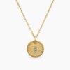 C27BDF64-B679-164E-045C-5128C785D846.jpg Initial Charm Necklace 18K Yellow Gold with Diamond J