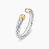 C6F33EE6-B20E-EBDD-70E5-1A3342FDDE25.jpg Petite Cable Ring Sterling Silver with 14K Yellow Gold - 6