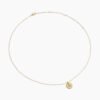 C922B59C-4A75-27F1-6320-108815100189.jpg Initial Charm Necklace 18K Yellow Gold with Diamond B