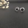 C97A32B4-0EAE-9DF3-14DD-905E847D18D0.jpg Infinity Stud Earrings Sterling Silver with Black Onyx, 13mm