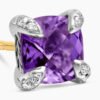 CA899B75-0FE7-CDD4-76AA-D3DF307EDE20.jpg Petite Chatelaine® Stud Earrings Sterling Silver with Amethyst and Diamonds