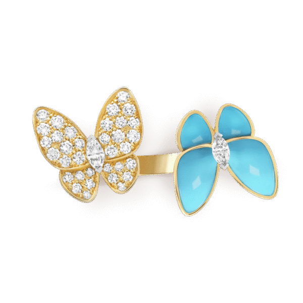 Two Butterfly Between the Finger ring