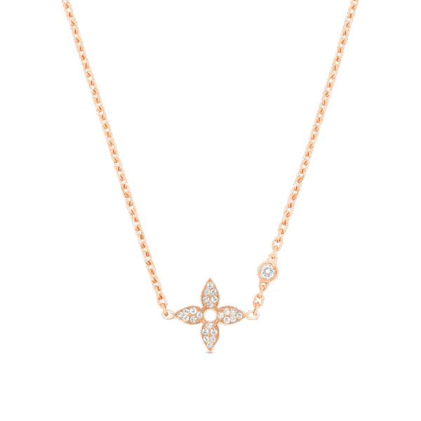Idylle Blossom Pendant, Pink Gold And Diamonds