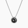 CD810BD5-469C-E694-A0B8-A957AF7FF98D.jpg Petite Chatelaine Necklace Sterling Silver with Black Onyx, 10mm