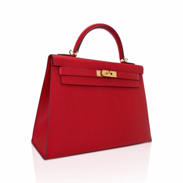 CDB9E98E-E883-6B6C-C119-0A0207B7FD87.jpg Kelly 28 Sellier Bag Rouge Casaque Epsom Leather with Gold Hardware