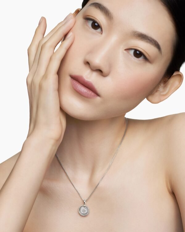 CDDB0A59-CF2C-3FC4-2433-CF086EE66226.jpg Initial Charm Necklace Sterling Silver with Diamond O