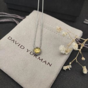 Petite Chatelaine&reg; Necklace Sterling Silver with Citrine, 10mm