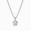Petite Albion&reg; Pendant Necklace Sterling Silver with Pave Diamonds, 7mm