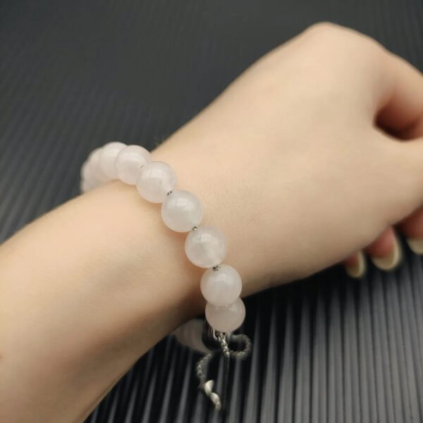8MM Stretch Rock Crystal Bracelet