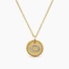 D40C3D0B-8EA3-7279-5824-A98417EC8523.jpg Initial Charm Necklace 18K Yellow Gold with Diamond O