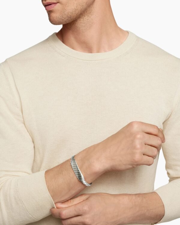 D4674DA3-AB04-CF9D-02F4-5FBB6C2F214A.jpg Sculpted Cable Contour Bracelet Sterling Silver, 12.9mm