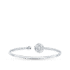Idylle Blossom Twist Bracelet, White Gold And Diamonds