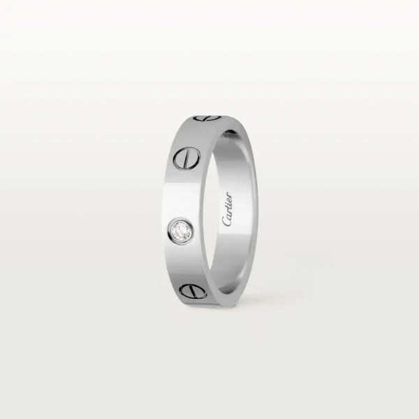 LOVE WEDDING BAND, 1 DIAMOND