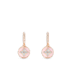 B Blossom Earrings, Pink Gold, White Gold, Pink Opal And Diamonds
