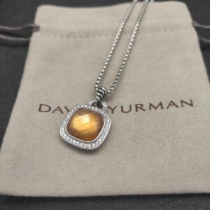 DB13719D-5DE1-D9F8-10C7-6DF3327E0F76.jpg Albion® Pendant Sterling Silver with Citrine and Diamonds, 14mm