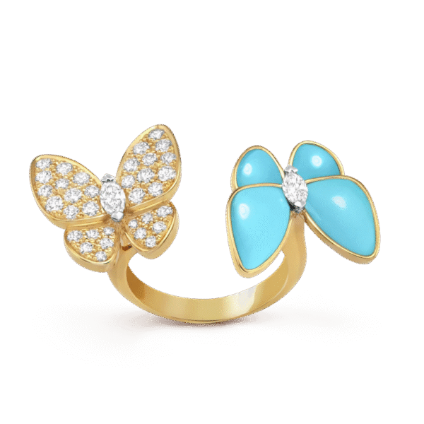 Two Butterfly Between the Finger ring