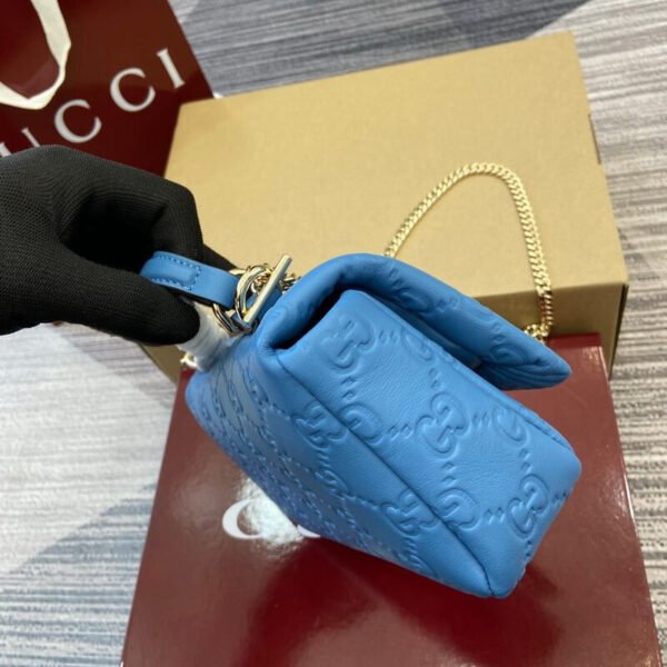 Gucci Milano Mini Puffy GG Embossed Leather