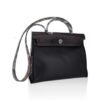 Herbag Zip 31 Bag Retourne Black Berline & Rouge Sellier Leather with Palladium Hardware