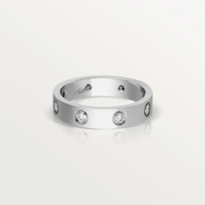 LOVE WEDDING BAND, 8 DIAMONDS