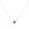 E0FF4DE3-0C76-B039-86C9-34832875E4AC.png Color Blossom BB Star Pendant, Pink Gold, Cornelian And Diamond