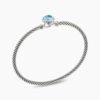 E23B0059-3E35-A07B-54C4-FFC11537C4EE.jpg Petite Chatelaine Bracelet Sterling Silver with Blue Topaz, 3mm - 17cm