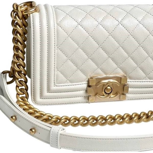 SMALL BOY HANDBAG - Gold Hardware