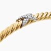 E2E4A0E2-CE99-1316-D913-D4CB25C6BC2F.jpg X Cablespira® Station Bracelet 18K Yellow Gold with Pavé Diamonds, 4mm
