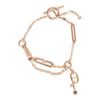 Hermes 18k Rose Gold Diamond Chaine d'Ancre Chaos XS Bracelet