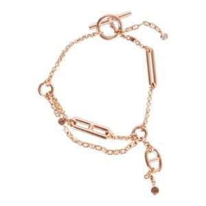 E3034240-D478-F9A4-3863-93202E5E7490.jpg Hermes 18k Rose Gold Diamond Chaine d'Ancre Chaos XS Bracelet
