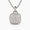 Albion Pendant Sterling Silver with Pave Diamonds, 14mm