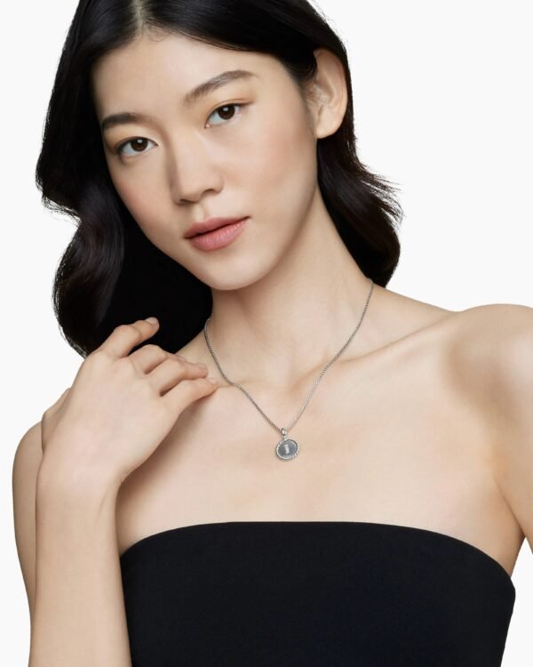 E65FCA0C-7640-CDF3-53E8-AA6E0402DB6F.jpg Initial Charm Necklace Sterling Silver with Diamond I