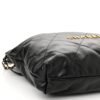 Shiny Calfskin Quilted Small Chanel 22 Black