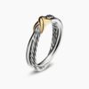 E7A5DAD5-802B-CBB0-739D-243639F714B4.jpg Petite X Ring Sterling Silver with 18K Yellow Gold - 6