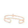 Idylle Blossom Two-Row Bracelet, Pink Gold And Diamonds
