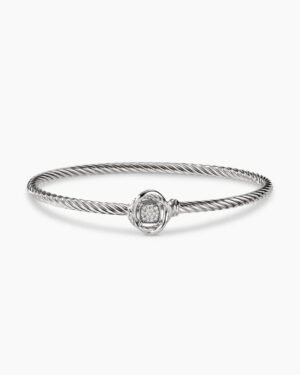 EC61E649-61B0-718A-234F-3B62FA78075D.jpg Infinity Bracelet Sterling Silver with Diamonds, 3mm - 17cm