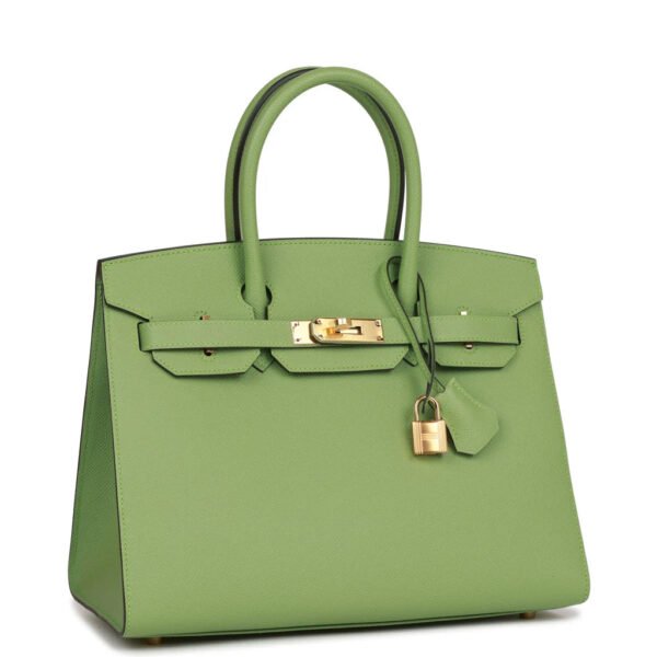 Birkin 30 Vert Criquet Epsom with Palladium Hardware