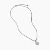 Petite Albion&reg; Pendant Necklace Sterling Silver with Pave Diamonds, 7mm