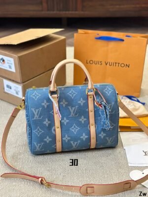 F0E8E2DD-903B-0D23-F1ED-4F360E9709AB.jpg New Arrival Speedy Bandouliere 30 Denim Bag