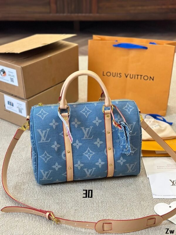 New Arrival Speedy Bandouliere 30 Denim Bag