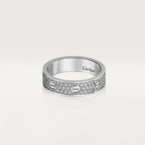 LOVE WEDDING BAND, DIAMOND-PAVED